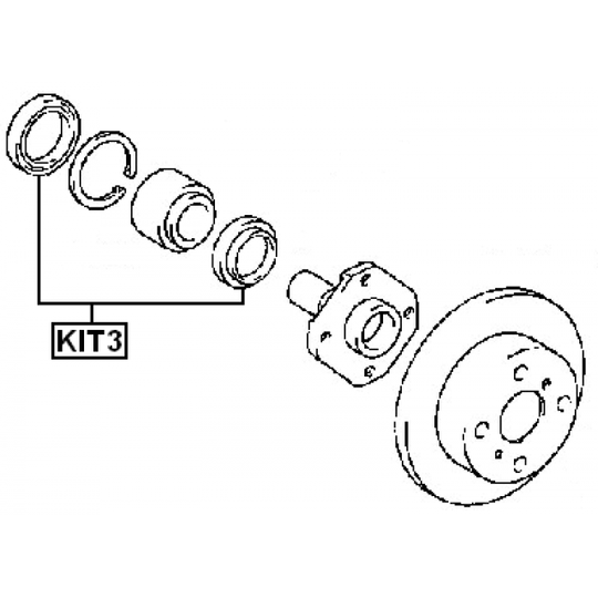 KIT3 - Seal Ring, wheel hub 