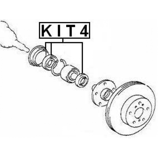 KIT4 - Seal Ring, wheel hub 