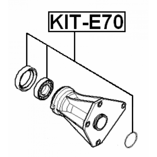 KIT-E70 - Laakeri, vetoakseli 