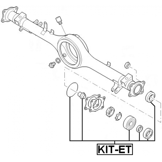 KIT-ET - Bearing, drive shaft 