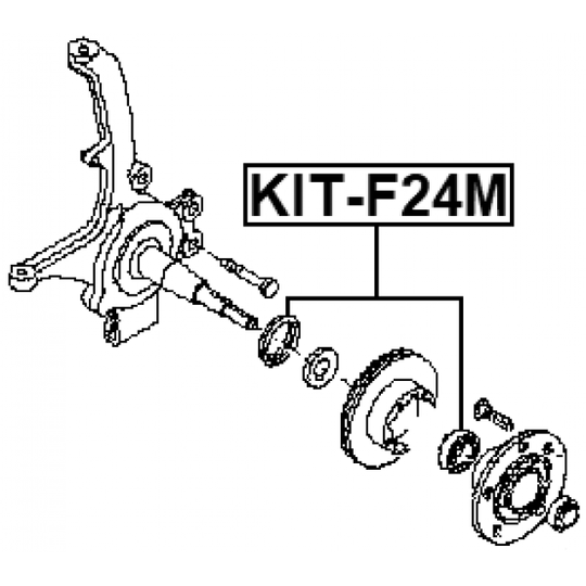 KIT-F24M - Pyöränlaakerisarja 