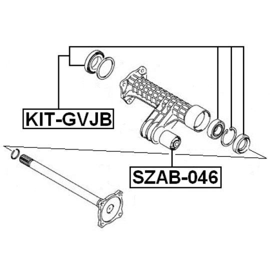 KIT-GVJB - Bearing, drive shaft 