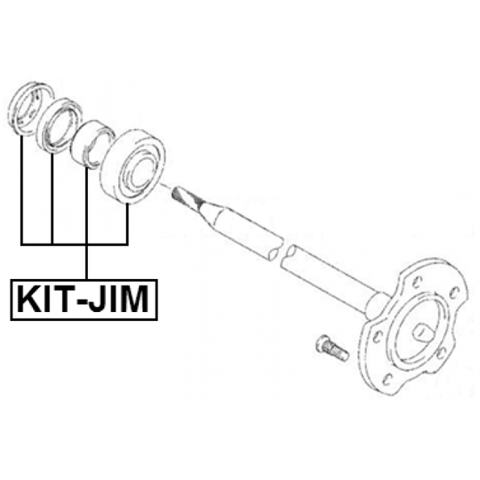 KIT-JIM - Bearing, drive shaft 
