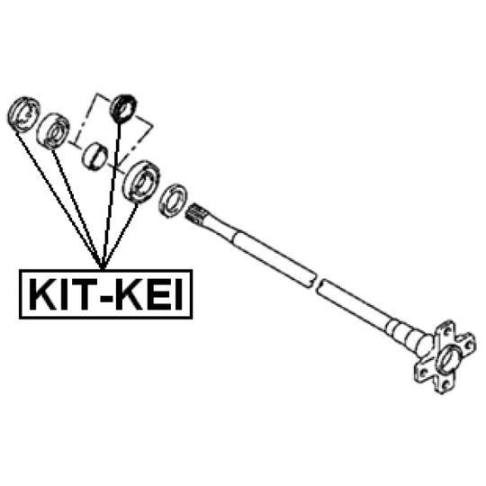 KIT-KEI - Bearing, drive shaft 