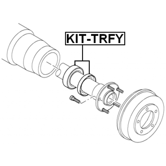 KIT-TRFY - Bearing, drive shaft 