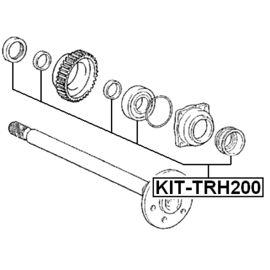 KIT-TRH200 - Laakeri, vetoakseli 