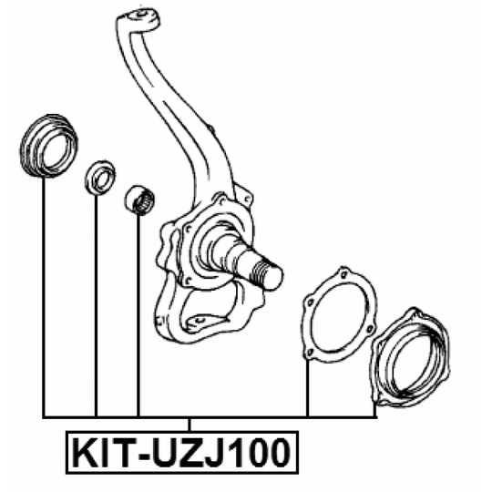 KIT-UZJ100 - Remondikomplekt, käändmik 