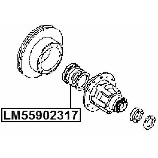 LM-55902317 - Drift, wheel bearing 