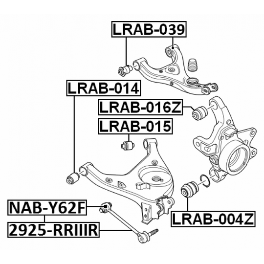 LRAB-014 - Länkarmsbussning 