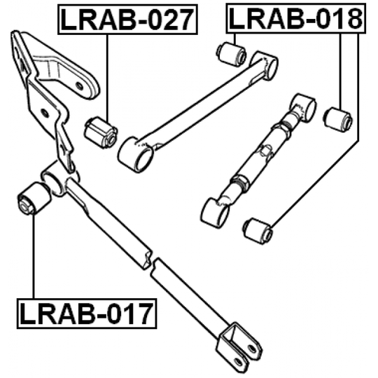 LRAB-018 - Control Arm-/Trailing Arm Bush 