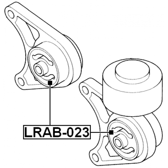 LRAB-023 - Mounting, differential 