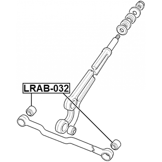 LRAB-032 - Control Arm-/Trailing Arm Bush 