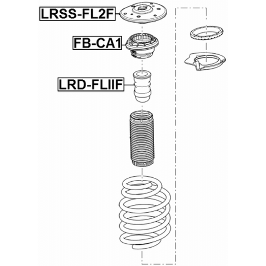 LRD-FLIIF - Rubber Buffer, suspension 