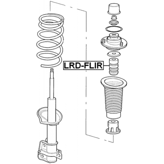 LRD-FLIR - Rubber Buffer, suspension 