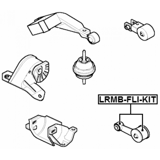 LRMB-FLI-KIT - Motormontering 