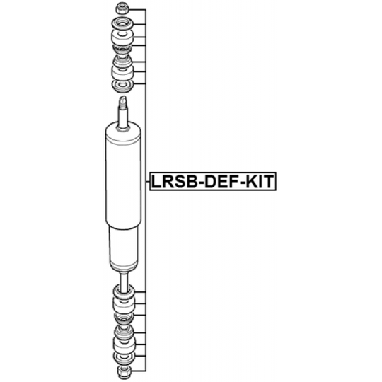 LRSB-DEF-KIT - Välilevy, iskunvaimennin 