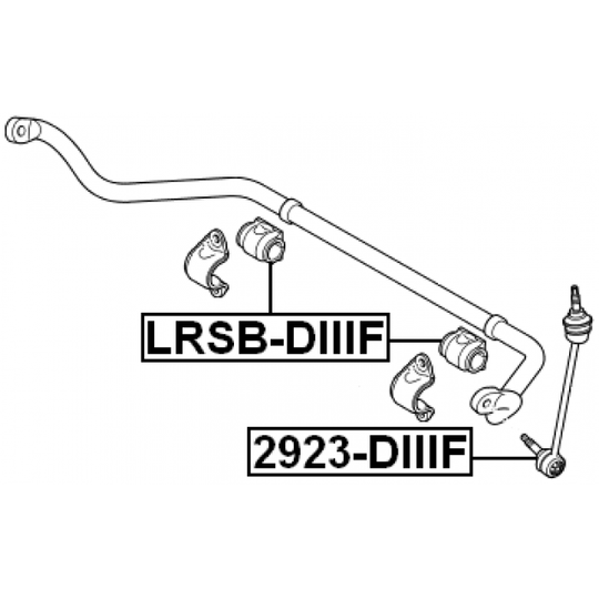 LRSB-DIIIF - Bearing Bush, stabiliser 