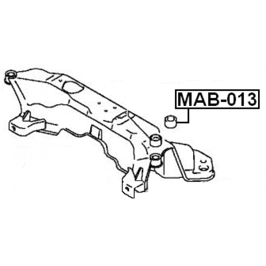 MAB-013 - Mounting, axle beam 