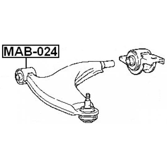MAB-024 - Control Arm-/Trailing Arm Bush 