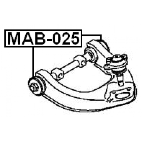 MAB-025 - Control Arm-/Trailing Arm Bush 