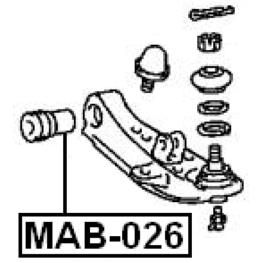 MAB-026 - Control Arm-/Trailing Arm Bush 