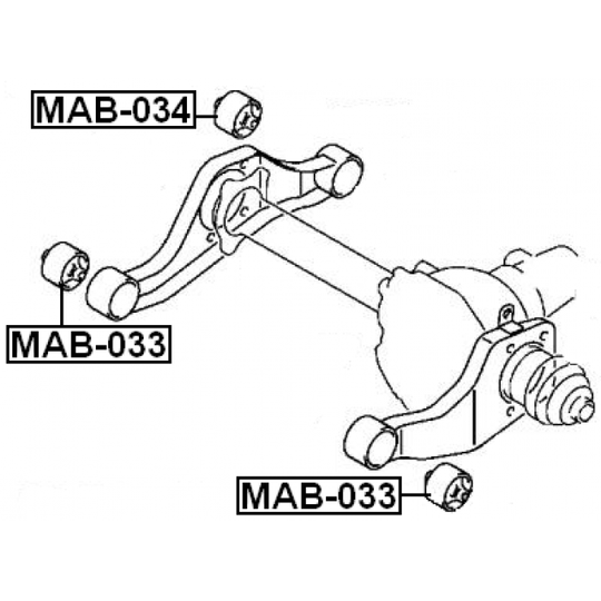 MAB-034 - Kinnitus, diferentsiaal 