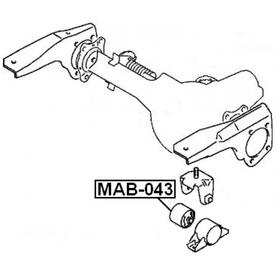MAB-043 - Mounting, differential 