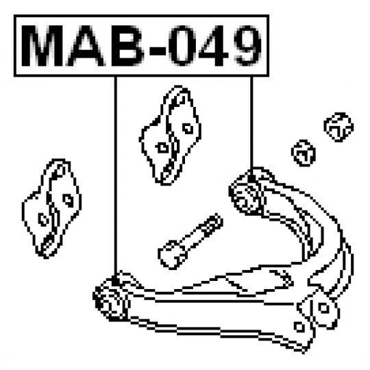 MAB-049 - Control Arm-/Trailing Arm Bush 