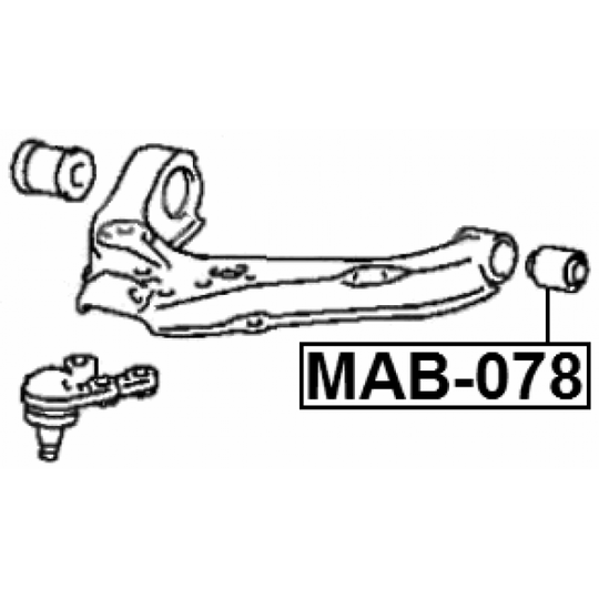 MAB-078 - Control Arm-/Trailing Arm Bush 