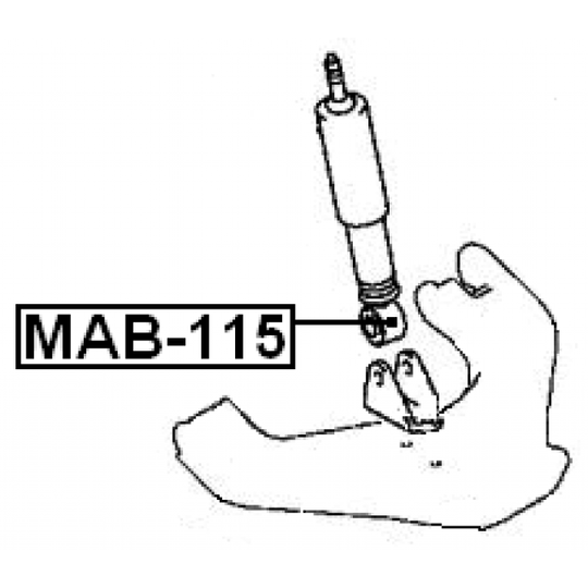 MAB-115 - Bush, shock absorber 