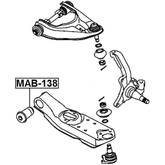 MAB-138 - Control Arm-/Trailing Arm Bush 