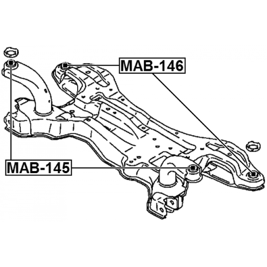 MAB-145 - Mounting, axle beam 