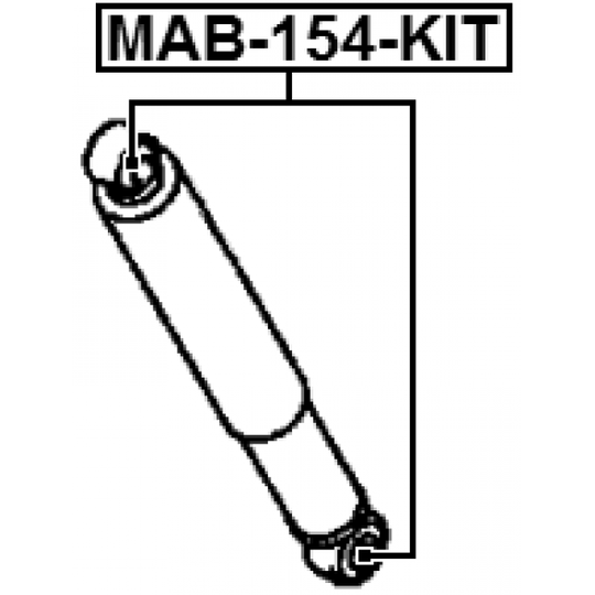 MAB-154-KIT - Bush, shock absorber 