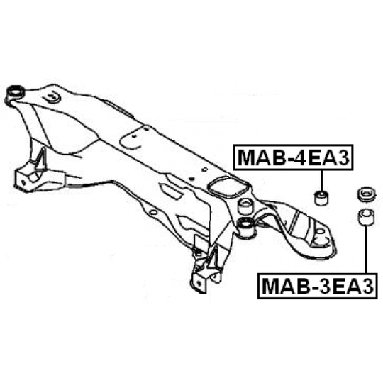 MAB-4EA3 - Upphängning, axelstomme 
