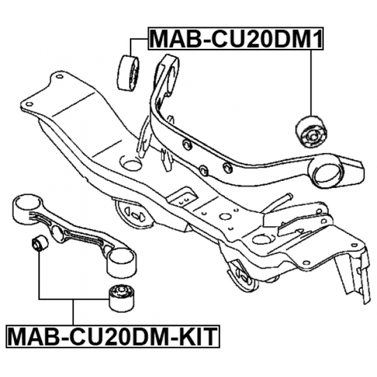 MAB-CU20DM-KIT - Mounting, differential 