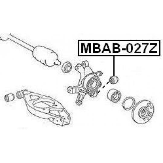 MBAB-027Z - Lagerhylsa, länkarm 