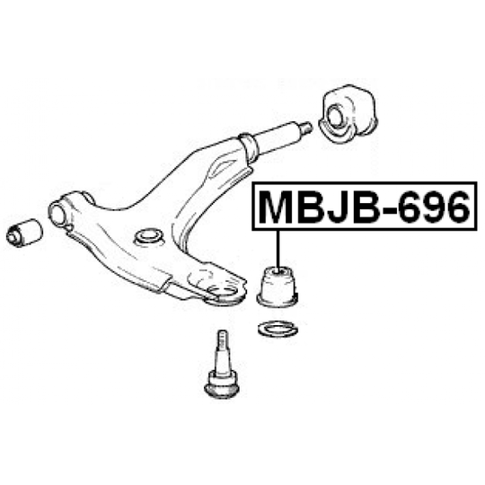 MBJB-696 - Reparationssats, bär-/styrled 