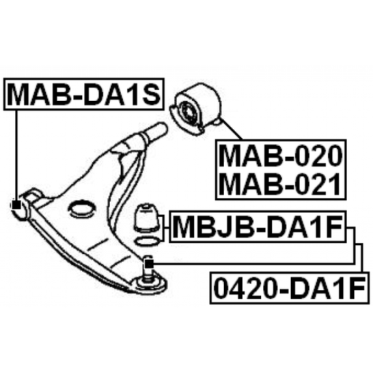 MBJB-DA1F - Repair Kit, ball joint 