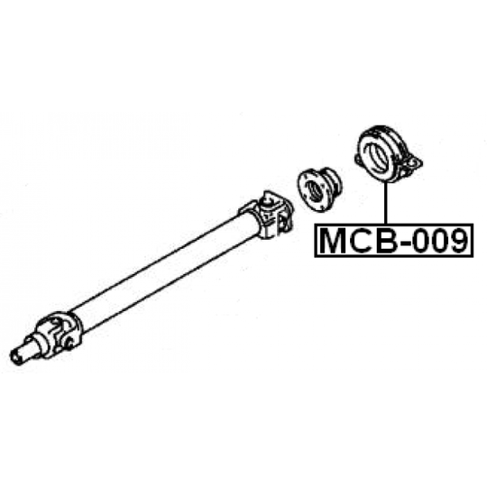 MCB-009 - Bearing, propshaft centre bearing 