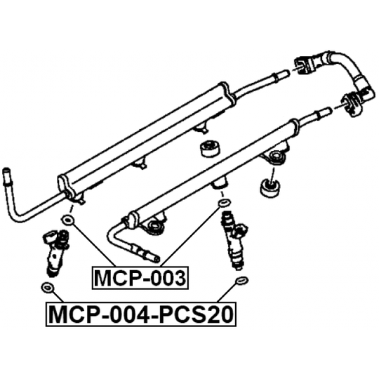 MCP-004-PCS20 - Seal Ring, injector 