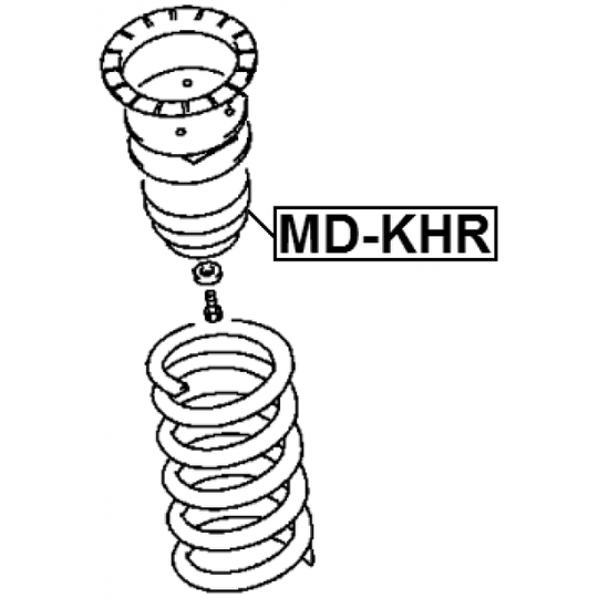 MD-KHR - Gummibuffert, fjädring 