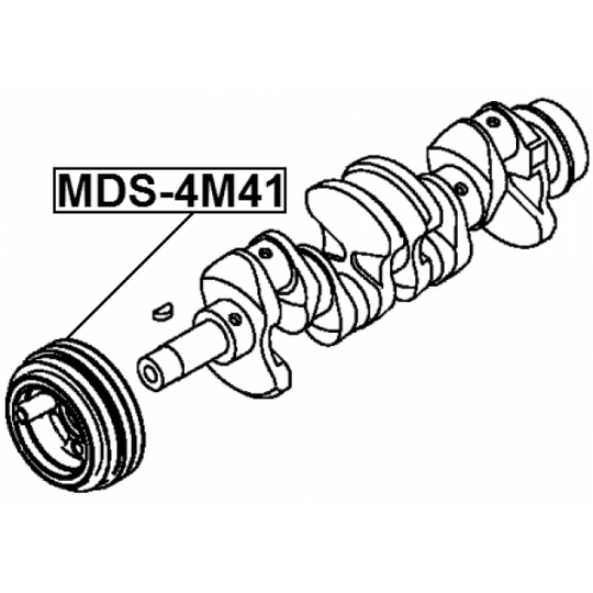 MDS-4M41 - Belt Pulley, crankshaft 