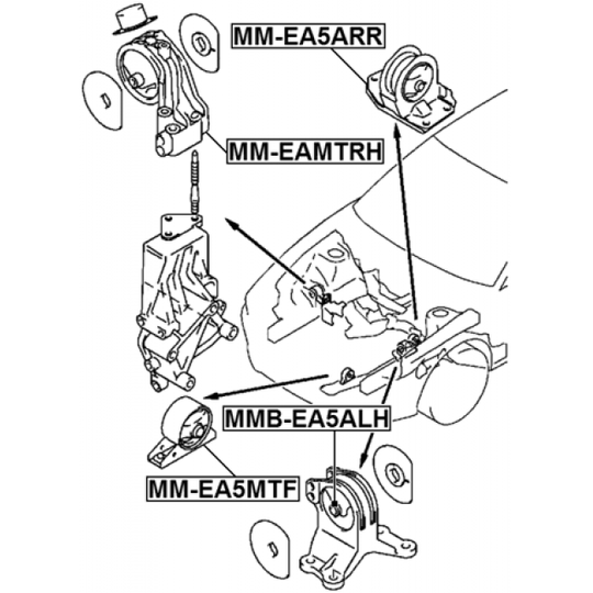 MMB-EA5ALH - Engine Mounting 