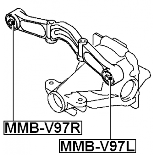 MMB-V97L - Fäste, differential 