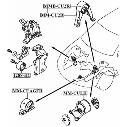 MM-CU2R - Mounting, automatic transmission 