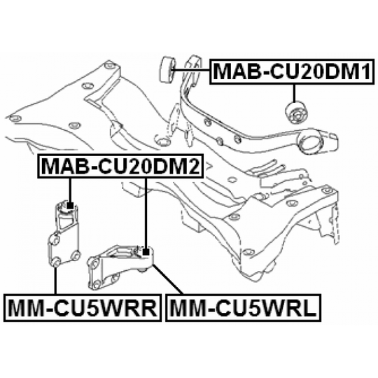 MM-CU5WRL - Mounting, differential 