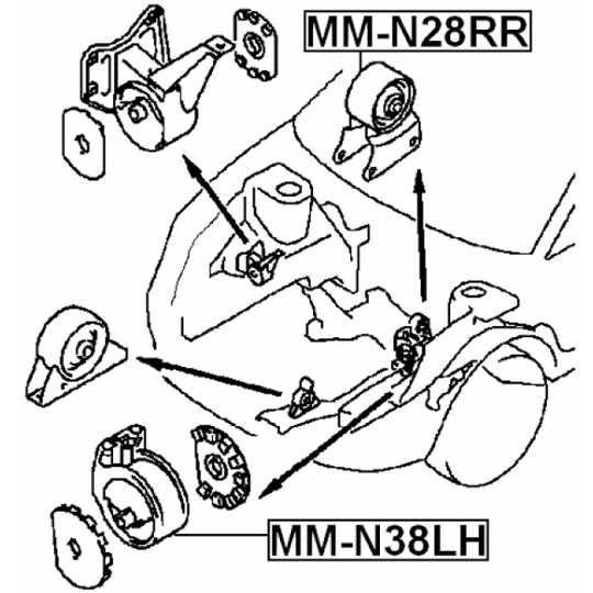 MM-N28RR - Engine Mounting 