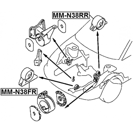 MM-N38FR - Motormontering 