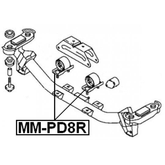 MM-PD8R - Paigutus, Mootor 