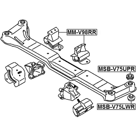 MM-V98RR - Engine Mounting 